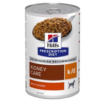 Hill\'s Prescription Diet Canine k/d. Hundefoder mod nyreproblemer. Vådfoder (dyrlæge diætfoder) 1 dåse med 370 g