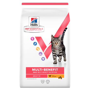 Hill\'s VET ESSENTIALS MULTI-BENEFIT Adult tørfoder til katte med kylling 6,5 kg. 