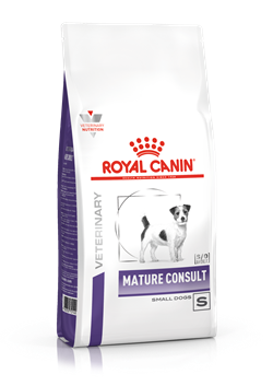 MINDST HOLDBAR TIL 21/4-2024 Royal Canin Mature Consult Small Dog under 10 kg. Hundefoder til senior. 8 kg