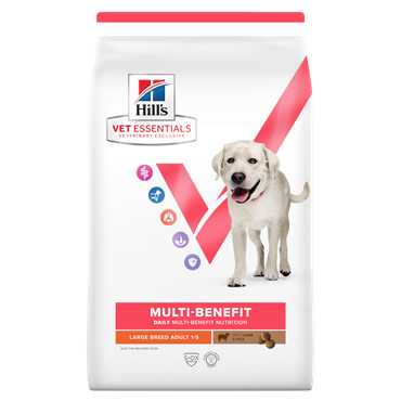 Hill\'s VET ESSENTIALS MULTI-BENEFIT Adult Large tørfoder til hunde med lam og ris 14 kg. 