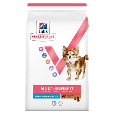 Hill\'s VET ESSENTIALS MULTI-BENEFIT Adult Small & Mini tørfoder til hunde med lam og ris 2 kg.