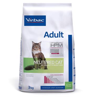 Virbac HPM Adult Neutered Cat. Kattefoder til neutraliserede voksne (dyrlæge diætfoder) 3 kg