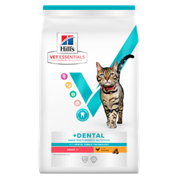 Hill's VET ESSENTIALS MULTI-BENEFIT + DENTAL Adult 1+ tørfoder til katte med kylling 10 kg