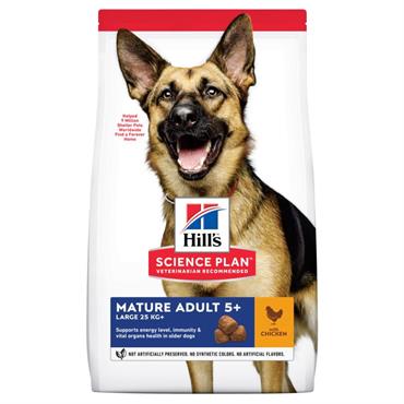 Hill\'s Science Plan Mature Adult 5+ Large Breed med Kylling 14 kg. 