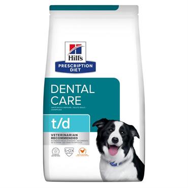 Hill\'s Prescription Diet Canine t/d. Hundefoder med tandrensende effekt (dyrlæge diætfoder) 4 kg
