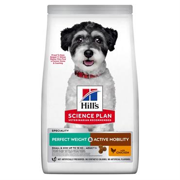 Hill\'s Science Plan Adult Perfect Weight & Active Mobility Small & Mini  med Kylling. 1,5 kg. 