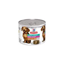 Hill's Science Plan Adult Perfect Weight Small & Mini Mousse med Kalkun. 1 dåse af 200 g. 