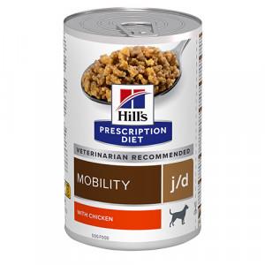 Hill\'s Prescription Diet j/d Canine Mobility. Hundefoder mod ledproblemer. Vådfoder (dyrlæge diætfoder) 1 dåse med 370 g