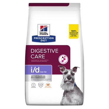 Hill\'s Prescription Diet Canine i/d LOW FAT. Hundefoder mod dårlig mave / skånekost med mindre fedtindhold (dyrlæge diætfoder) 1,5 kg