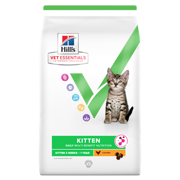 Hill\'s VET ESSENTIALS MULTI-BENEFIT Kitten tørfoder til killinger med kylling 1,5 kg.