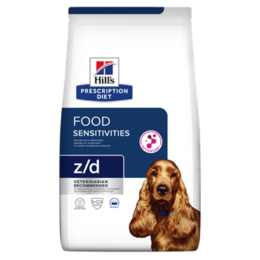 Hill\'s Prescription Diet Canine z/d Food Sensitivities. Hundefoder mod allergi (dyrlæge diætfoder) 10 kg