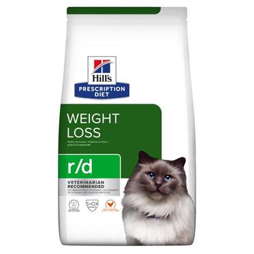 Hill\'s Prescription Diet Feline r/d. Kattefoder mod overvægt (dyrlæge diætfoder) 1,5 kg