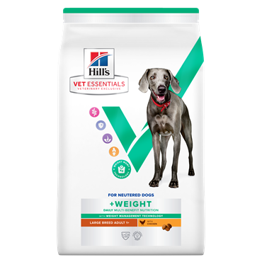 Hill\'s VET ESSENTIALS MULTI-BENEFIT + WEIGHT Adult 1+ Large tørfoder til hunde med kylling 14 kg. 