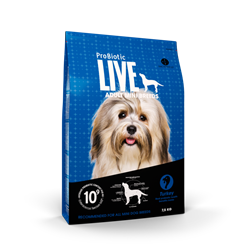 ProBiotic LIVE Adult MINI med Kalkun og Ris. Hundefoder til voksne. 2 kg