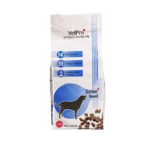 VetPro Senior. Fuldfoder til seniorhunde af alle racer 2 x 2 kg. 