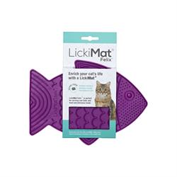 LickiMat Felix - Aktiveringsmåtte til kat i lilla 22 cm.