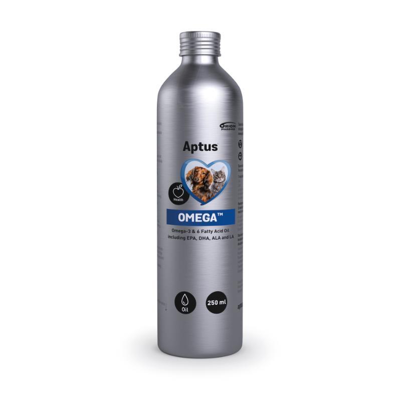 Aptus Omega. Fodertilskud med essentielle fedtsyrer til hund og kat. 250 ml