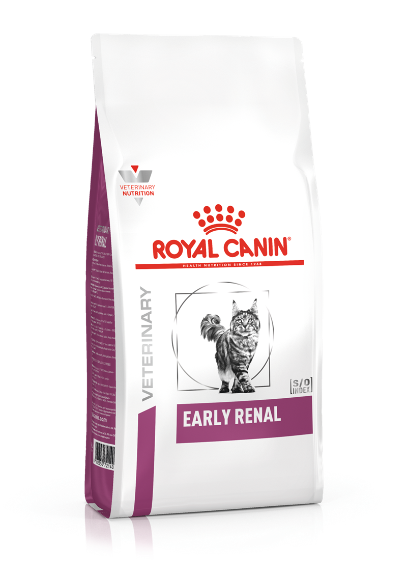Kvæle Lil Tegnsætning Royal Canin Early Renal. Kattefoder til støtte af nyrefunktionen (dyrlæge  diætfoder) 400g