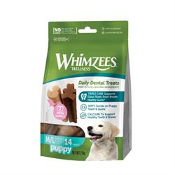 Whimzees Stix. Tandrensende tyggeben til hvalpe. M/L. 210 gram.