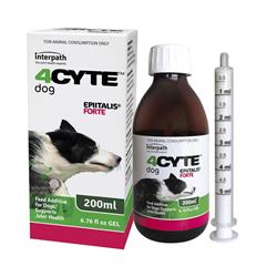 4CYTE Epiitalis Forte Kosttilskud Til Hund Til Støtte Af ledfunktion 200 ml
