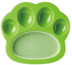 PAW 2-IN-1 Mini Slow Feeder & Lick Pad, Grøn Easy.