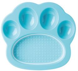PAW 2-IN-1 Mini Slow Feeder & Lick Pad, Blå Easy.