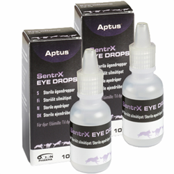 Aptus SentrX Eye Drops. Sterile øjendråber til hund, kat og hest. 2 x 10 ml