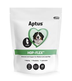 Aptus Hop-Flex M og L hund, Bidrager til god ledfunktion 60 Tyggetabletter.