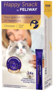 Happy Snack by Feliway CHICKEN mod uro hos katte 24 x 15 g