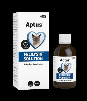 APTUS Felilysin Solution. Tilskudsfoder med L-lysin til katte. 50 ml