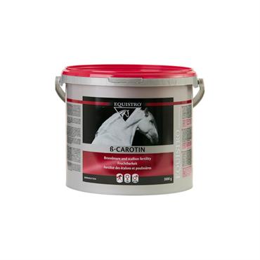 Equistro B-Carotin. Betacarotin til hopper og hingste før og under avlssæsonen. 3000 g. 