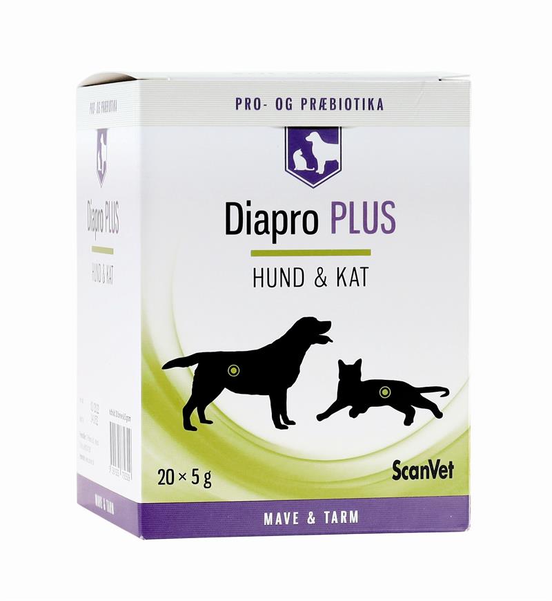 Diapro Plus. Kosttilskud med probiotika til hund og kat. 20 breve 5