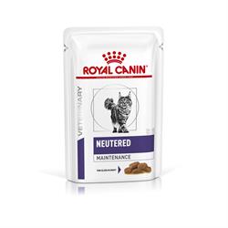 Royal Canin Neutered Adult Maintenance. Kattefoder til neutraliserede voksne. Vådfoder. 12 poser med 85g