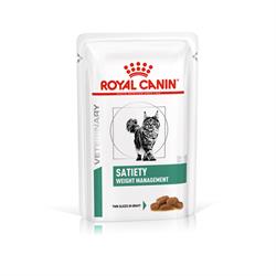 Royal Canin Satiety. Kattefoder mod overvægt. Vådfoder (dyrlæge diætfoder). 12 poser med 100 g 