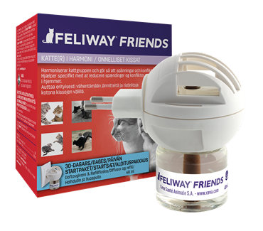 Feliway Friends Diffusor + Refill. Mod stress og uønsket adfærd hos katte. 48 ml