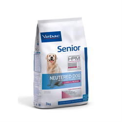 Virbac HPM Senior Neutered Dog Large & Medium. Hundefoder til neutraliserede senior (dyrlæge diætfoder) 12 kg