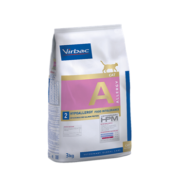 Virbac HPM A2 Hypoallergy LAKS. Kattefoder mod foderallergi/foderintolerance 6 x 3 kg