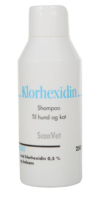 ScanVet Klorhexidin Shampoo 0,5%. Til hund og kat. 250 ml