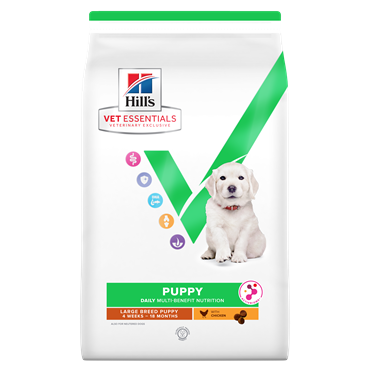 Hill\'s VET ESSENTIALS MULTI-BENEFIT Large tørfoder til hvalpe med kylling 14 kg.