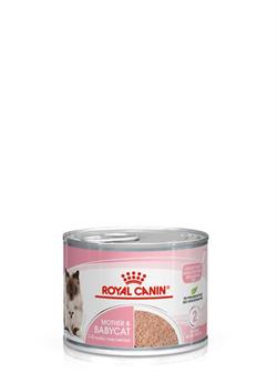 Royal Canin Mother & Babycat. Kattefoder til killinger fra 1-4 mdr. Vådfoder (dyrlæge diætfoder). 12 dåser med 195 g