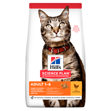 Hill\'s Science Plan Feline Adult KYLLING. Kattefoder til voksne. 10 kg