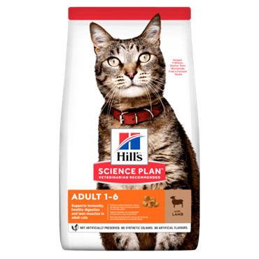 Hill´s Science Plan Feline Adult LAM. Kattefoder til voksne. 10 kg