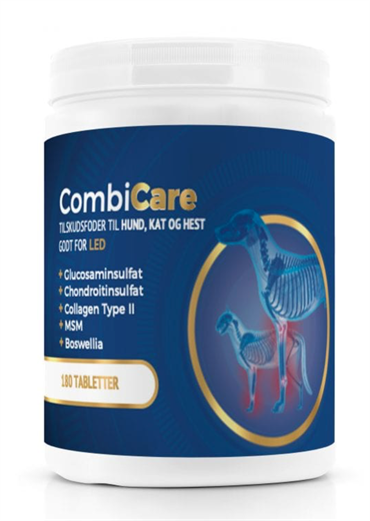 ChemVet CombiCare. Tilskudsfoder til bevægeapparatet hos hund, kat og hest. 180 tabletter