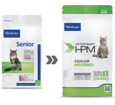 Virbac HPM Senior Neutered Cat. Kattefoder til senior (dyrlæge diætfoder) 7 kg