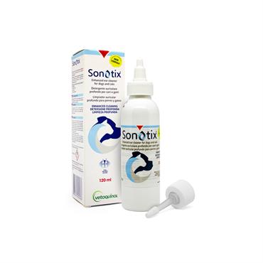 Sonotix Ørerens til hund og kat. 120ml