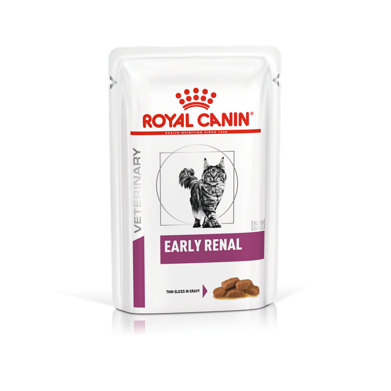 Sanktion kobling Skoleuddannelse Royal Canin Early Renal vådfoder. 12 x 85 g. Kattefoder til støtte af  nyrefunktionen