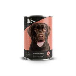 LIVE Dog Vådfoder Laks/Hvid Fisk 395g dåse