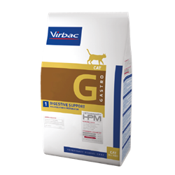 Virbac HPM G1 Gastro Digestive Support. Kattefoder mod dårlig mave / skånekost (dyrlæge diætfoder) 3 kg