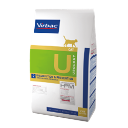 Virbac HPM U2 Urology Dissolution & Prevention. Kattefoder mod struvitter i urinen (dyrlæge diætfoder) 1,5 kg