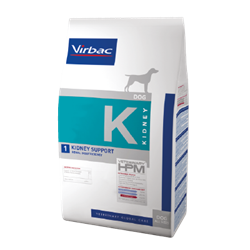 Virbac HPM K1 Kidney Support. Hundefoder mod nyreproblemer (dyrlæge diætfoder) 3 kg